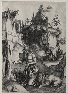St. Jerome in Penitence, c. 1497. Creator: Albrecht Dürer (German, 1471-1528)