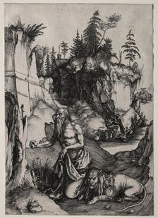 St. Jerome in Penitence, c. 1497. Creator: Albrecht Dürer (German, 1471-1528)