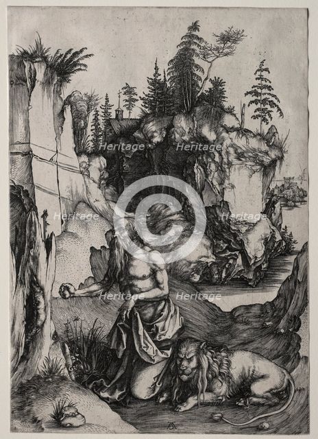 St. Jerome in Penitence, c. 1497. Creator: Albrecht Dürer (German, 1471-1528).