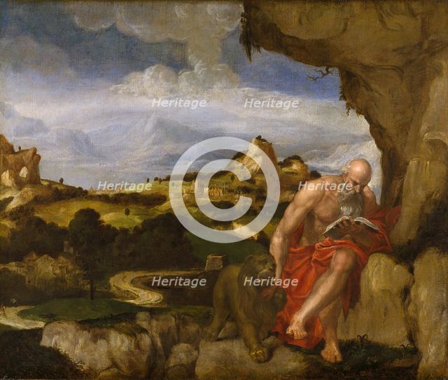 St Jerome in the Wilderness, mid 16th century. Artist: Lambert Sustris.