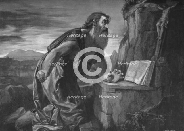 'St. Jerome in the Wilderness', c1525-1530, (1896). Artist: Unknown.