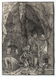St. Jerome in the Cave, 1513-1515. Creator: Albrecht Altdorfer (German, c. 1480-1538)