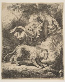 St. Jerome Reading, 1634. Creator: Rembrandt Harmensz van Rijn