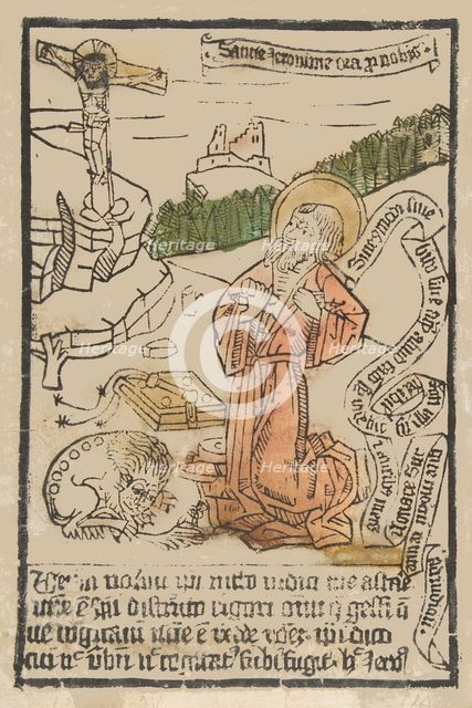 St. Jerome (Schr. 1551m), 15th century., 15th century. Creator: Anon.