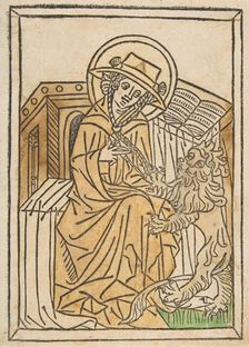 St. Jerome (Schr. 1554a), 15th century., 15th century. Creator: Anon
