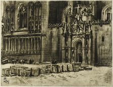 St. Juan de los Reyes, the Door and the Chains, c. 1903. Creator: Joseph J Pennell