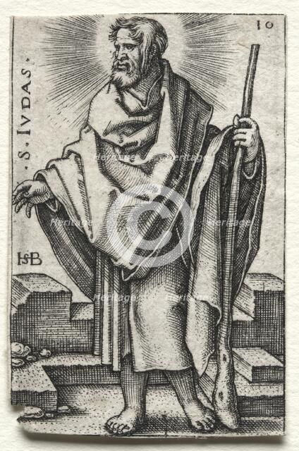 St. Judas, 1545-1546. Creator: Hans Sebald Beham (German, 1500-1550).