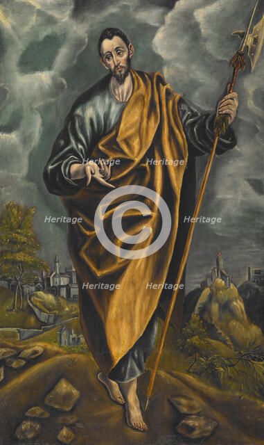 St Judas Thaddaeus or St Thomas, 1600s. Creator: El Greco.