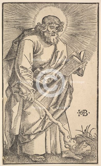 St. Judas Thaddaeus from Christ and the Apostles, 1519. Creator: Hans Baldung.