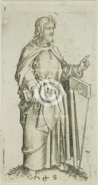 St. Jude, from Apostles, n.d. Creator: Martin Schongauer.