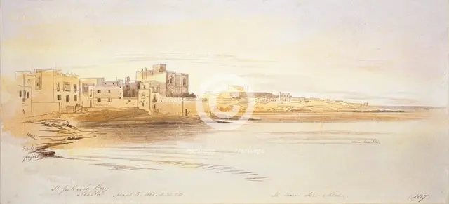 St Julian's Bay, Malta, 1866. Artist: Edward Lear.