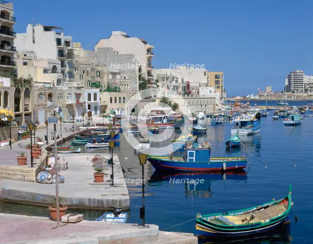 St Julian's Bay, Malta.  Creator: Peter Thompson.