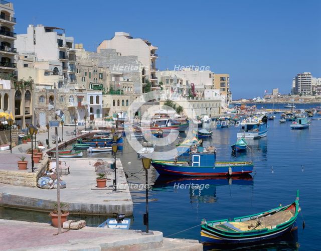 St Julian's Bay, Malta.  Creator: Peter Thompson.