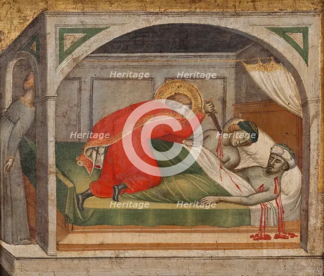 St Julianus Murdering his Parents. Creator: Spinello Aretino.