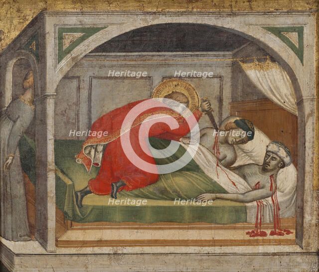 St Julianus Murdering his Parents. Creator: Spinello Aretino.