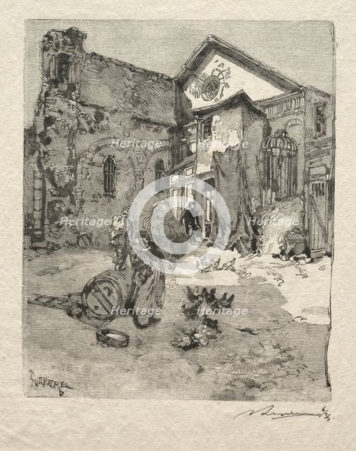 St. Julien le Pauvre: Le Portail. Creator: Auguste Louis Lepère (French, 1849-1918).