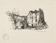 St. Julien le Pauvre: Le Presbytère. Creator: Auguste Louis Lepère (French, 1849-1918)