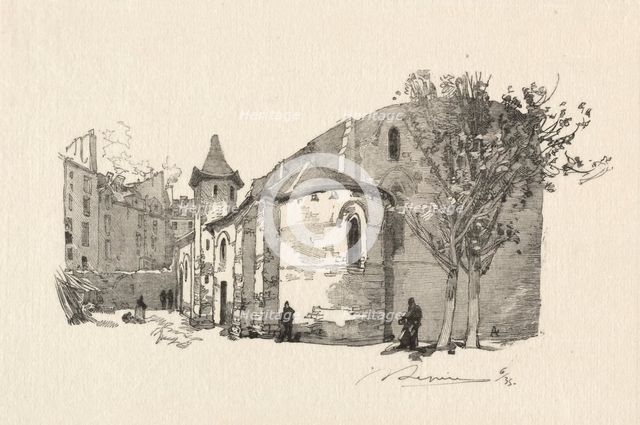 St. Julien le Vauvre, Vue extérieur. Creator: Auguste Louis Lepère (French, 1849-1918).