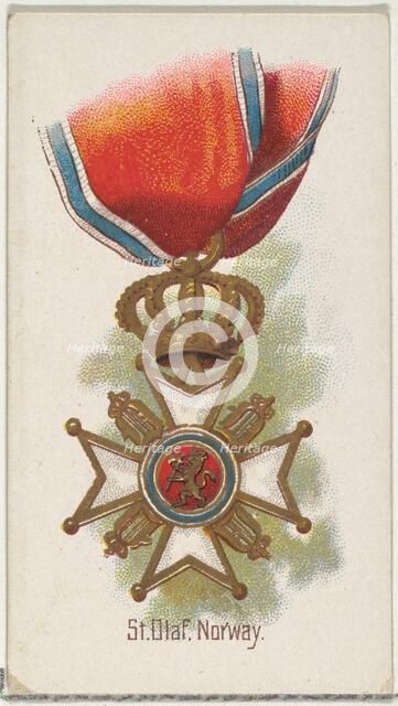 St. Olaf, Norway, from the World's Decorations series (N30) for Allen & Ginter Cigarettes,..., 1890. Creator: Allen & Ginter.