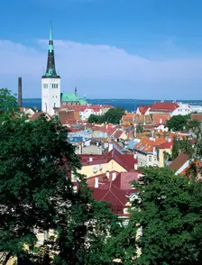 St Olav's Church, Tallinn, Estonia. Creator: Peter Thompson
