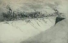 St Ouen Viewed from the Fortifications of Paris 1915. Artist: Edgar Chahine
