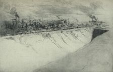 St Ouen Viewed from the Fortifications of Paris 1915. Artist: Edgar Chahine