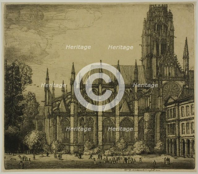 St. Ouen, Rouen, 1903. Creator: Donald Shaw MacLaughlan.