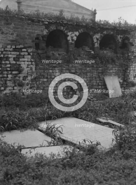 St. Louis Cemetery, New Orleans, between 1920 and 1926. Creator: Arnold Genthe.