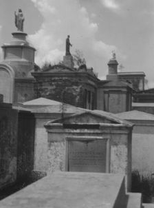 St. Louis Cemetery, New Orleans, between 1920 and 1926. Creator: Arnold Genthe