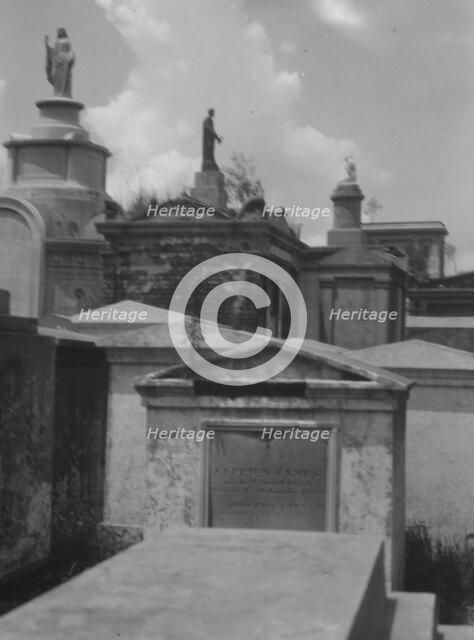 St. Louis Cemetery, New Orleans, between 1920 and 1926. Creator: Arnold Genthe.