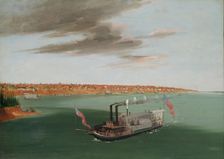 St. Louis from the River Below, 1832-1833. Creator: George Catlin