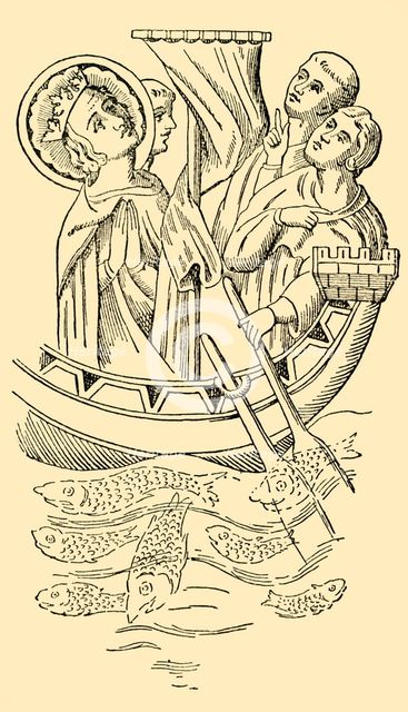 'St. Louis, King of France, Crosses the Sea to the Holy Land', 13th century, (c1930).  Creator: Unknown.