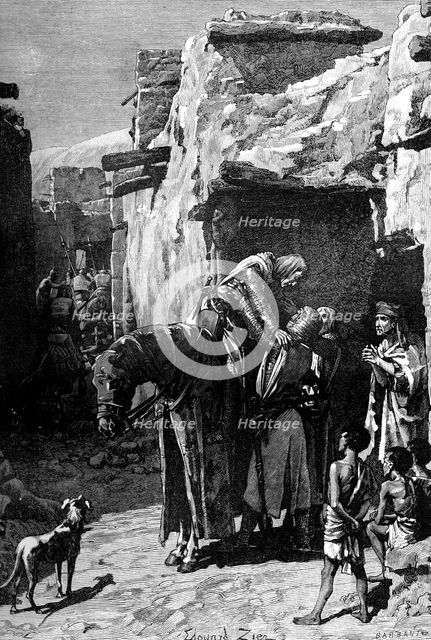 St Louis, King of France, seeking refuge from the Saracens, (1909). Artist: Unknown