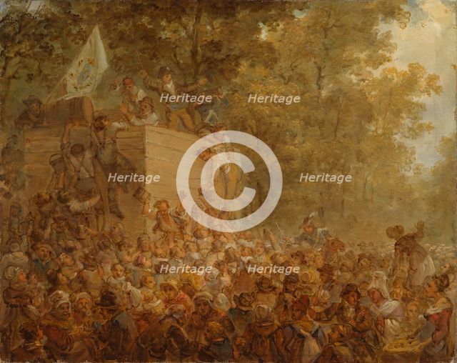 St. Louis -juhla Pariisissa I, 1819. Creator: Alexander Lauréus.
