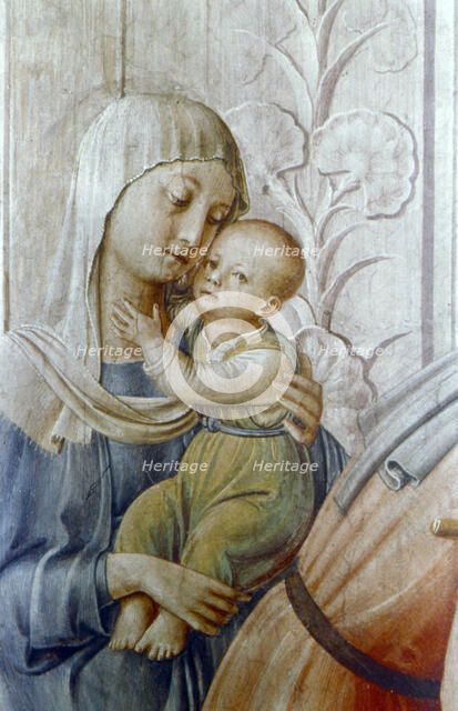 'St Laurence giving alms to the Poor' (detail), mid 15th century. Artist: Fra Angelico