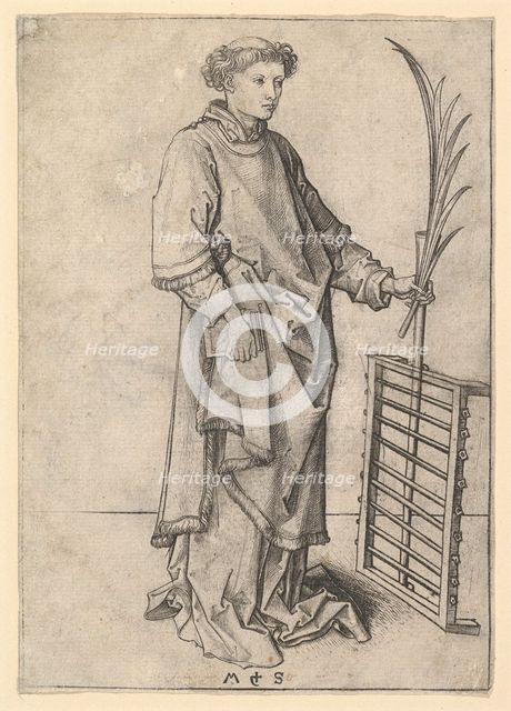 St. Lawrence, ca. 1435-1491. Creator: Martin Schongauer.