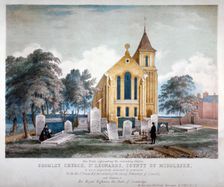 St Leonard's Church, Bromley-by-Bow, London, c1860. Artist: Anon