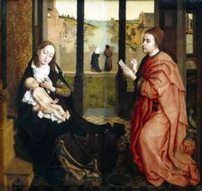 St Luke Drawing the Virgin, 1440. Creator: Rogier Van der Weyden
