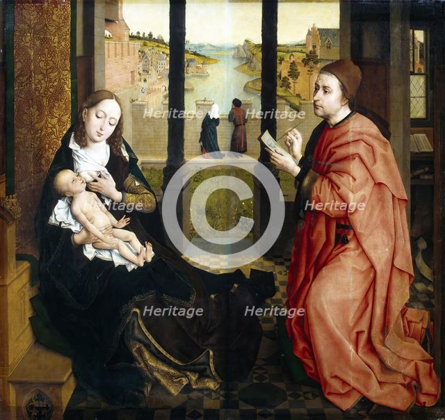 St Luke Drawing the Virgin, 1440. Creator: Rogier Van der Weyden.