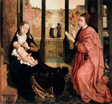 St Luke Drawing the Virgin, 15th century. Artist: Rogier Van der Weyden