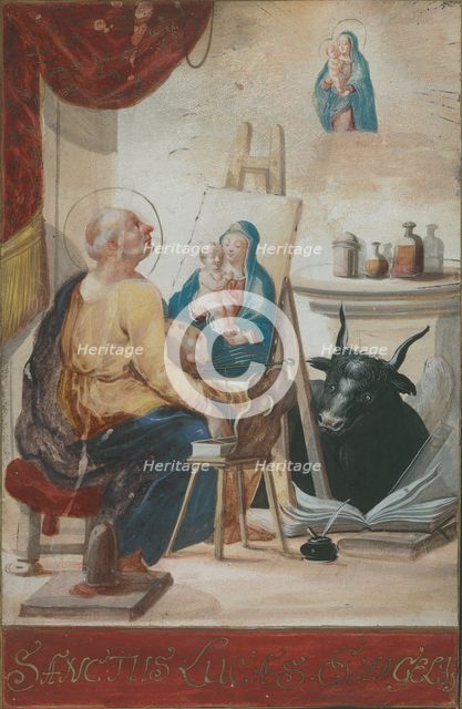 St. Luke Painting the Madonna, 1700-1730. Creator: Unknown.