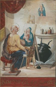 St. Luke Painting the Madonna, 1700-1730. Creator: Unknown