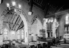 St. Luke's Church, Forest Hills, Long Island, New York, 1949. Creator: Gottscho-Schleisner, Inc