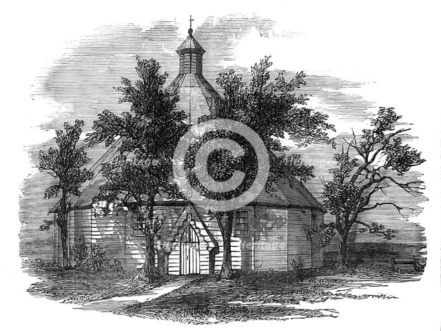 St. Luke's Temporary Church, Camden-Road, Holloway, 1856.  Creator: Unknown.