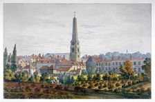 St Luke's Church, Old Street, Finsbury, London, c1810. Artist: Anon