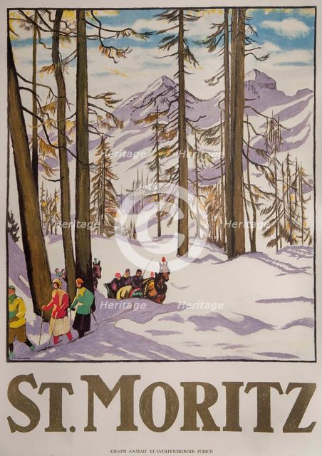 St. Moritz, 1918.