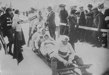 St. Moritz -- Start of Bobsleigh Run, between c1910 and c1915. Creator: Bain News Service