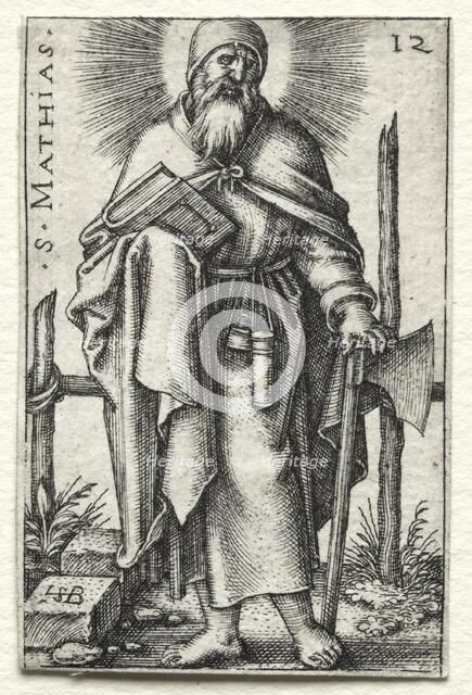 St. Matthew, 1545-1546. Creator: Hans Sebald Beham (German, 1500-1550).