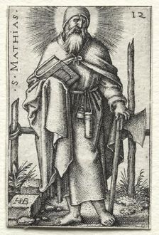 St. Matthew, 1545-1546. Creator: Hans Sebald Beham (German, 1500-1550)