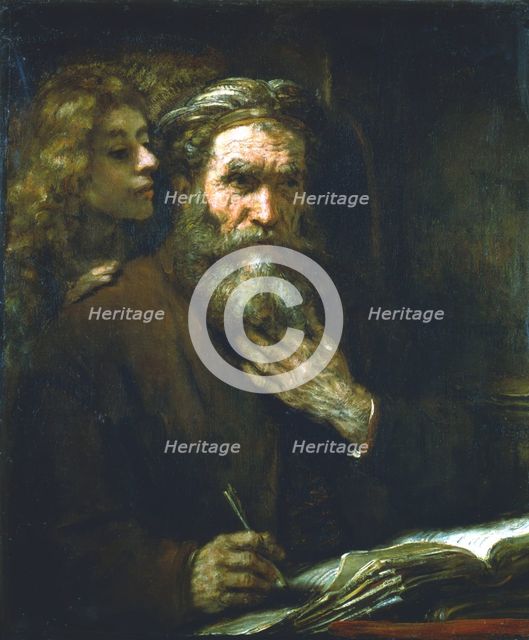 'St Matthew the Evangelist', 1661. Artist: Rembrandt Harmensz van Rijn    